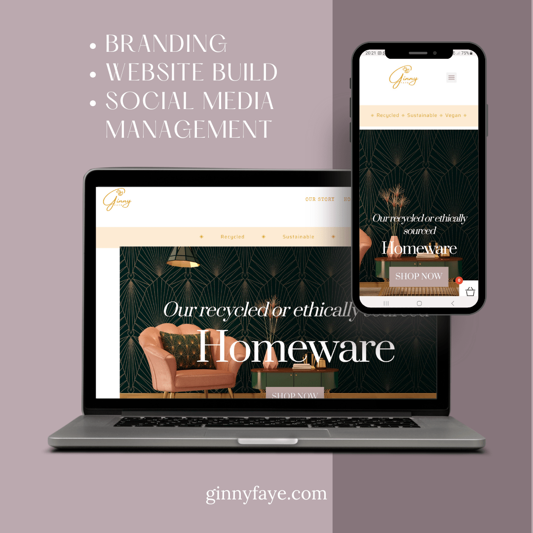 GINNY FAYE Ginny Faye website project